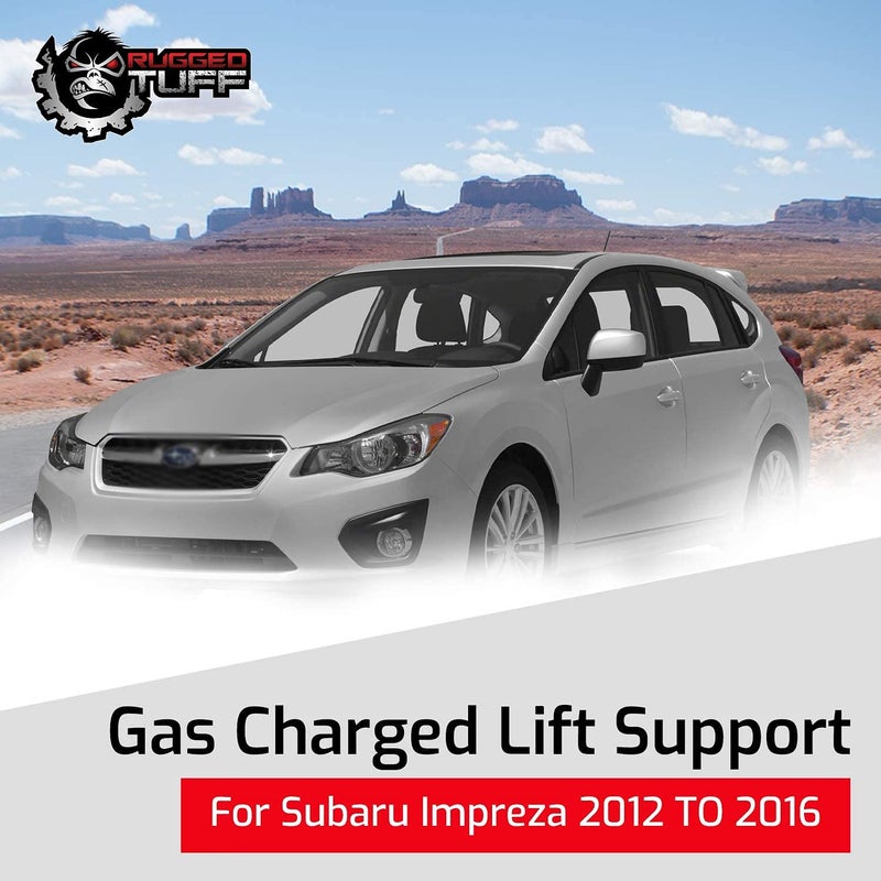Rugged TUFF RT551075 Liftgate Lift Supports Rear Hatch Shocks Struts Gas Springs Arms Compatible with Subaru 2012-2016 Impreza Hatchback, 2013-2017 XV Crosstrek (with Brackets) - Image 5